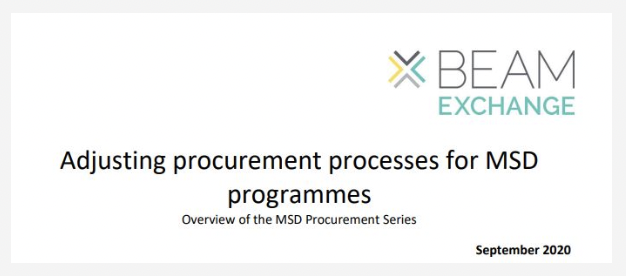Procurement Overview Paper Cover
